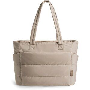 Ultra-Light Puffer Tote for Women - Versatile Handbag for Work & Travel